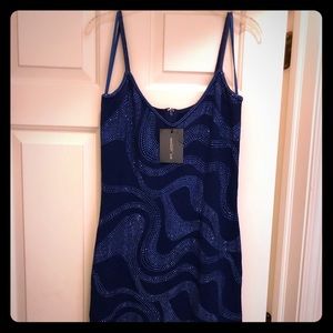 St. John Beaded Knit Cocktail Dress